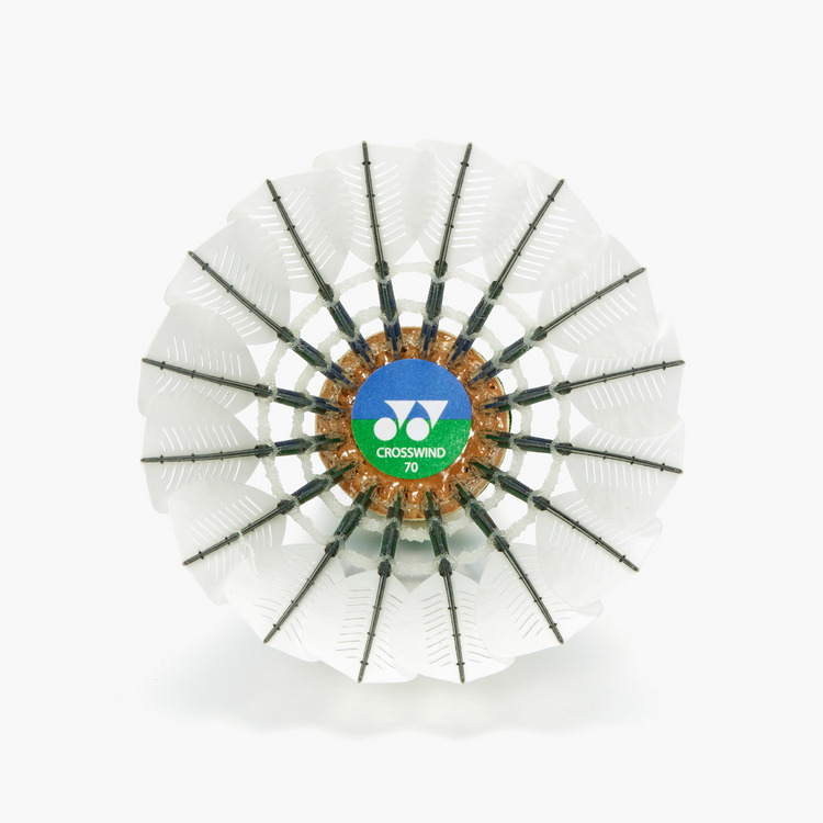 人造羽球 CROSSWIND 70(6個入) 詳細画像 白 2